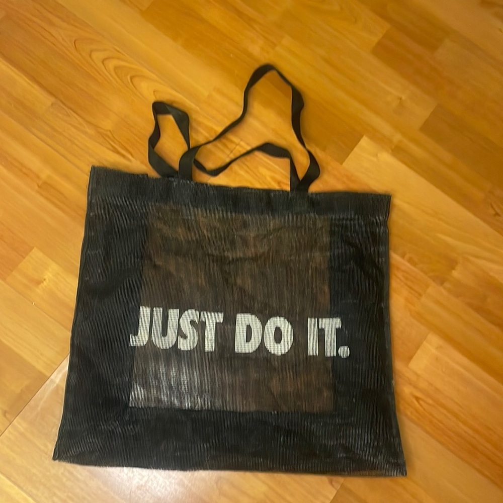 vintage nike see through tote